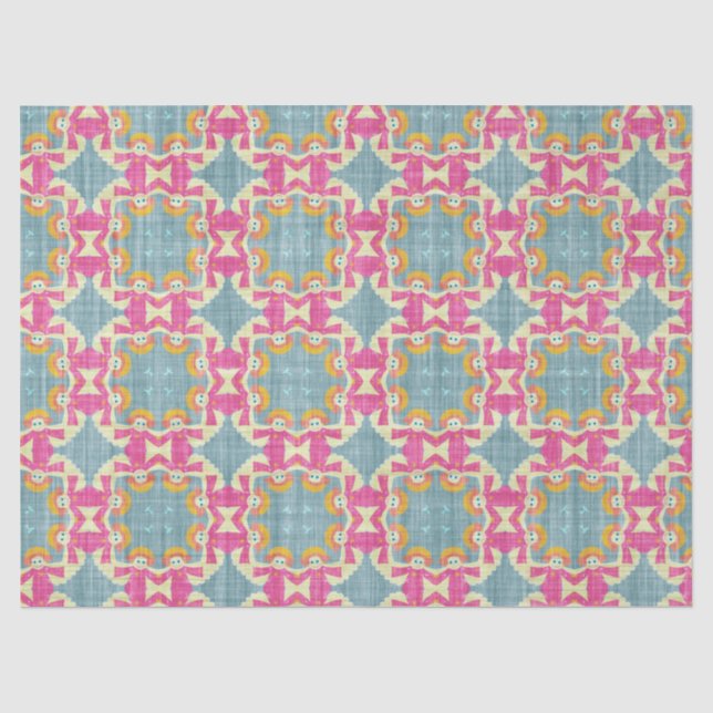 Papier Mousseline papier de tissu twin angels (Recto)