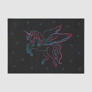 Papier Mousseline papier de tissu unicorne
