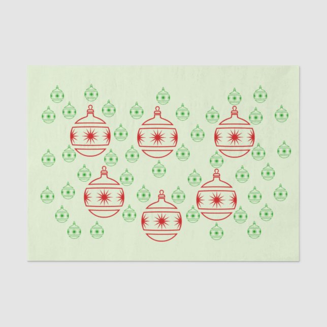 Papier Mousseline Papier de tissus - Arbre rond Ornements (Recto)
