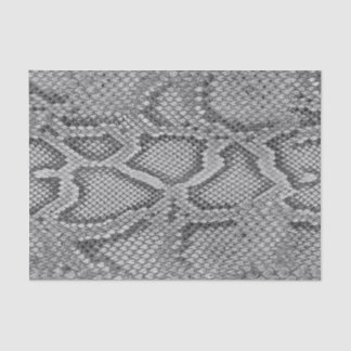 Papier Mousseline Papier de tissus avec motif de serpent gris