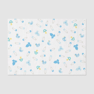 Papier Mousseline Papier de tissus bleu bébé