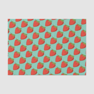 Papier Mousseline Papier de tissus de fraises d'été