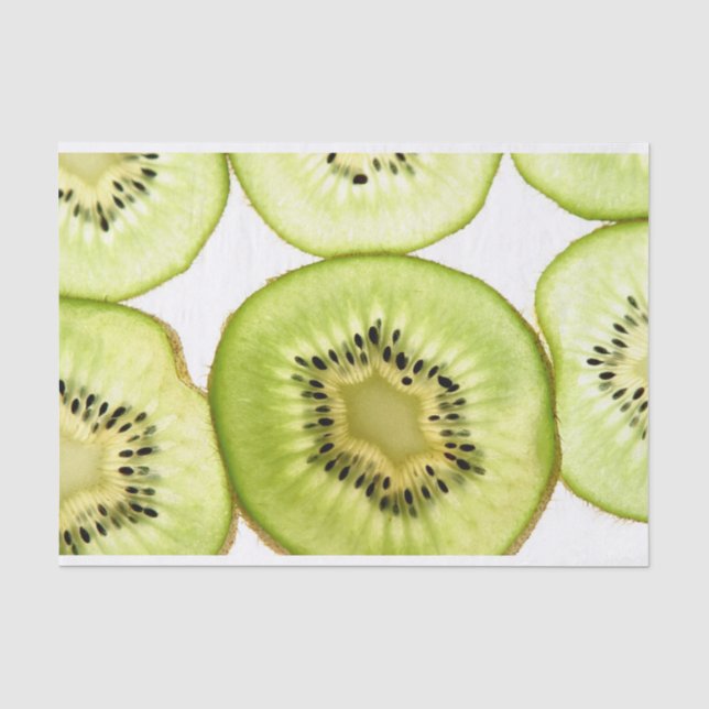 Papier Mousseline Papier de tissus de fruits de Kiwi (Recto)