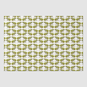Papier Mousseline Papier de tissus de grenouille léopard tacheté ver