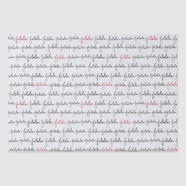 Papier Mousseline Papier de tissus Falala (Recto)