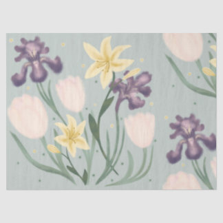 Papier Mousseline Papier de tissus fleuri