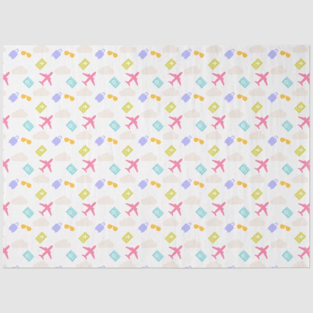 Papier Mousseline Papier de tissus Lady Aviator (Recto)
