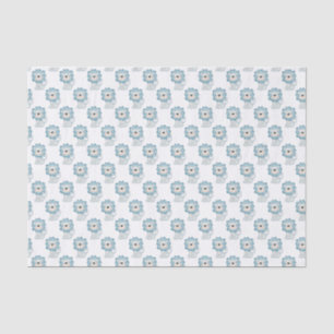Papier Mousseline Papier de tissus Lions Bleu Bébé