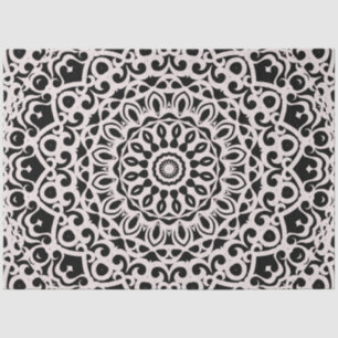 Papier Mousseline Papier de tissus Mandala G385
