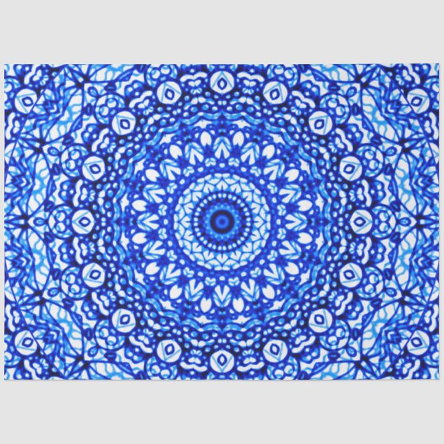 Papier Mousseline Papier de tissus Mandala Mehndi Style G403 (Recto)