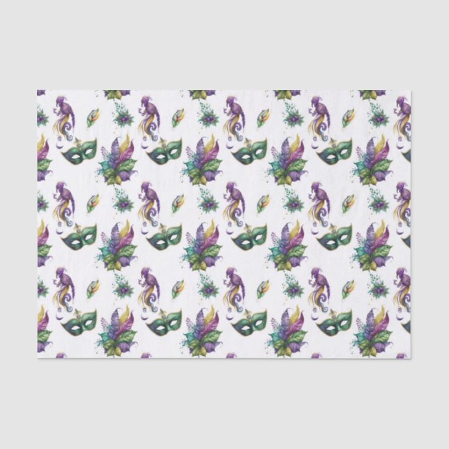 Papier Mousseline Papier de tissus Mardi Gras (Recto)