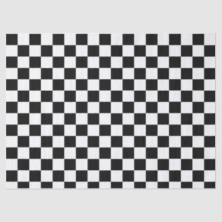 Papier Mousseline Papier de tissus noir et blanc