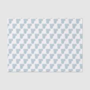 Papier Mousseline Papier de tissus pour éléphants bleu bébé