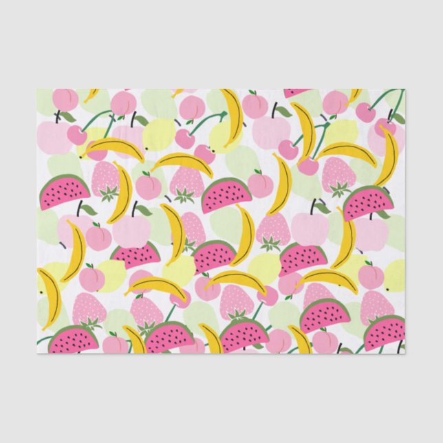 Papier Mousseline Papier de tissus pour fruits d'été (Recto)