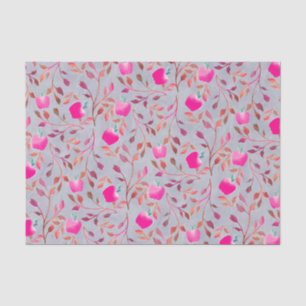 Papier Mousseline Papier de tissus rose Apple Orchard
