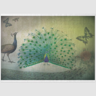 Papier Mousseline Papier Découpage Peacock