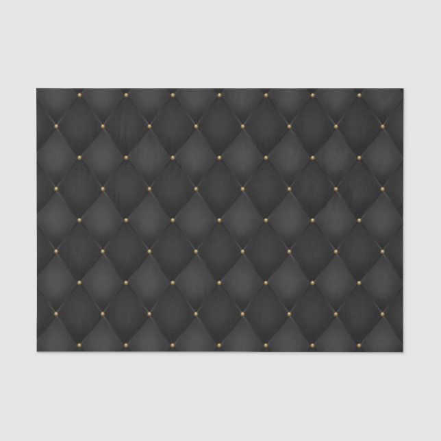 Papier Mousseline Papier Découpe Diamant Arlequin Noir (Recto)