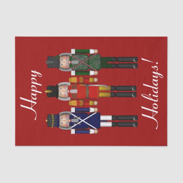 Papier Mousseline Papier d'enrobage trio-rouge-tissu (Recto)