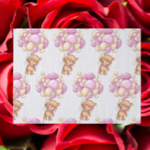 Papier d'enveloppement de ballons pour fille migno