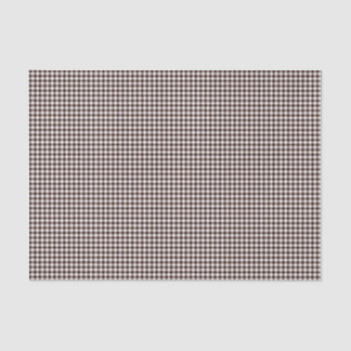Papier Mousseline Papier d'enveloppement En vichy-noir-Brown-Tissu