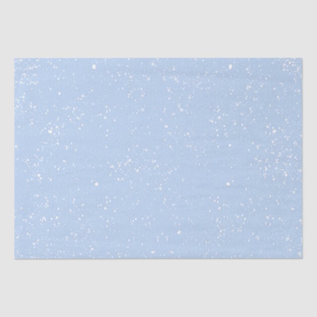 Papier Mousseline Papier d'enveloppement Motif à neige (Recto)