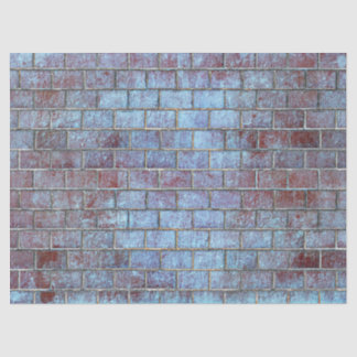 Papier Mousseline papier en brique bleue