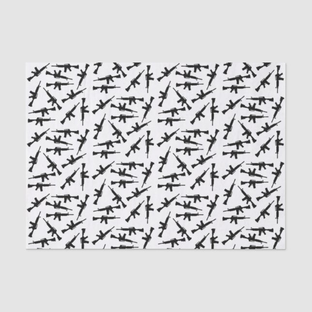 Papier Mousseline Papier en mosaïque AR-15 (Recto)