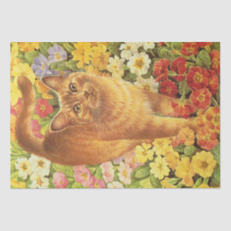 PAPIER MOUSSELINE PAPIER EN TISSU PEINT EN CAT ADORABLE