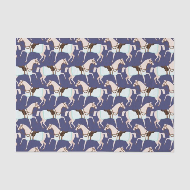Papier Mousseline Papier en tissu pour les petits chevaux (Recto)