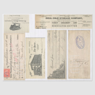 Papier Mousseline Papier éphémère de Decoupage d'éléments de journal