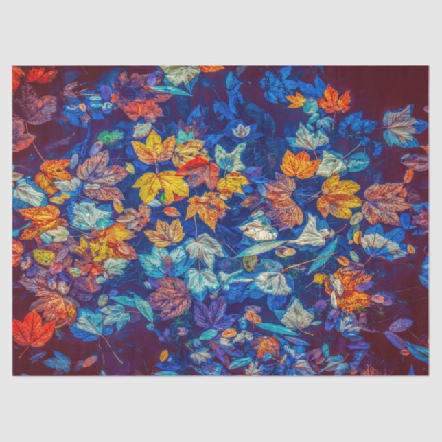 Papier Mousseline Papier feuille abstrait (Recto)