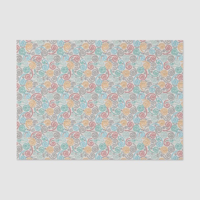 Papier Mousseline Papier fripé par fantaisie de broderie (Recto)