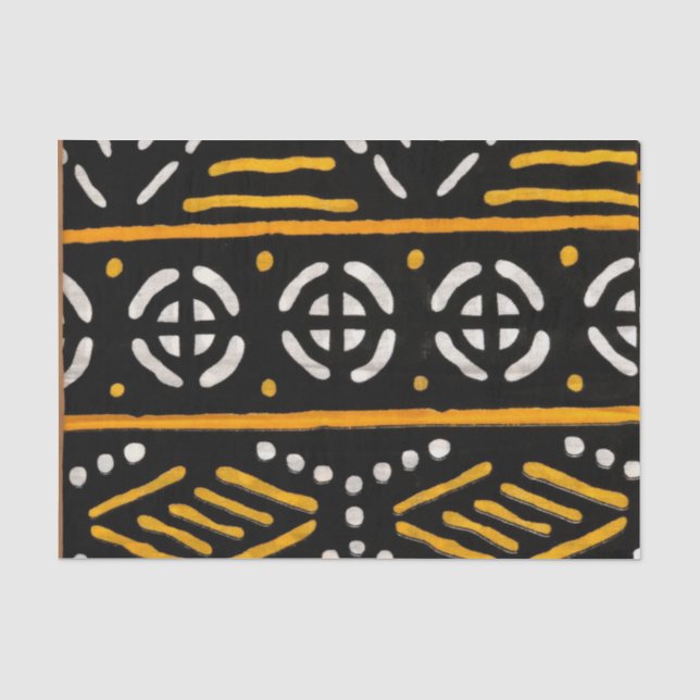 Papier Mousseline Papier imprimé africain (Recto)
