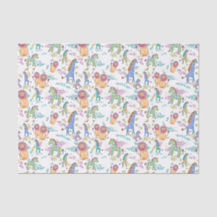 Papier Mousseline papier mignon de tissu animal de jungle de bébé de