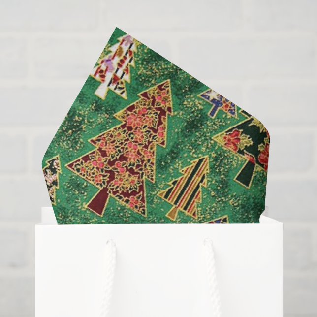 Papier Mousseline Papier motif de Noël (Sac cadeau)