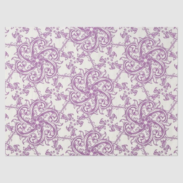 Papier Mousseline papier motif médiéval (Recto)