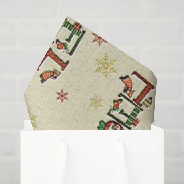 Papier Mousseline Papier motif Noel de Noël (Sac cadeau)
