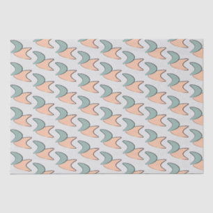 Papier Mousseline Papier Motif Retro Atomic Crescents