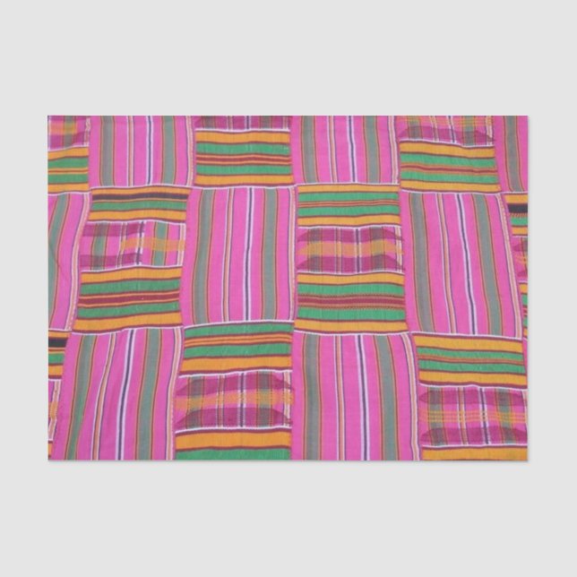 Papier Mousseline Papier Motif rose africain (Recto)