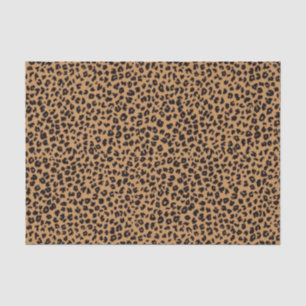 Papier Mousseline Papier papier Empreinte de léopard