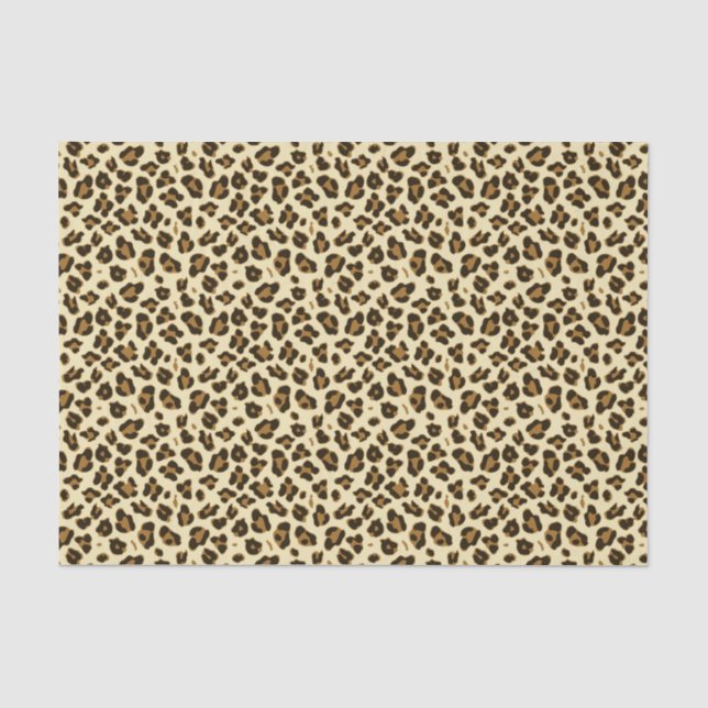 Papier Mousseline Papier papier papier Empreinte de léopard élégant (Recto)