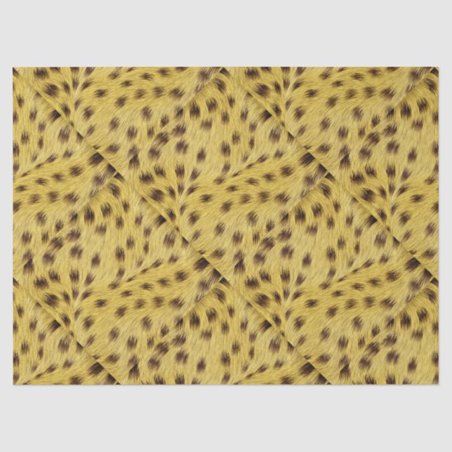 Papier Mousseline Papier papier papier Motif à fourrure Cheetah (Recto)