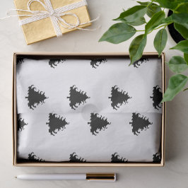 Papier Mousseline Papier papier papier Motif de Noël noir