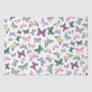 Papier Mousseline Papier papier papier Motif élégant à papillon