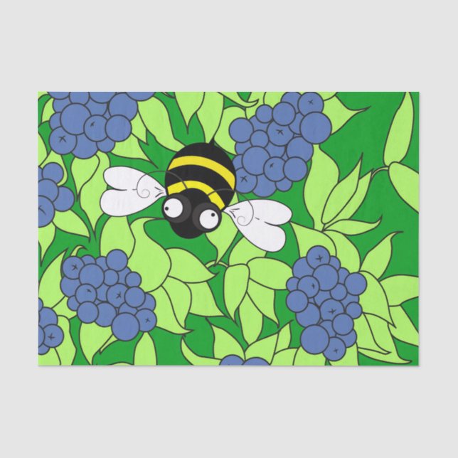 Papier Mousseline Papier papier papier papier à papier Blueberry Del (Recto)