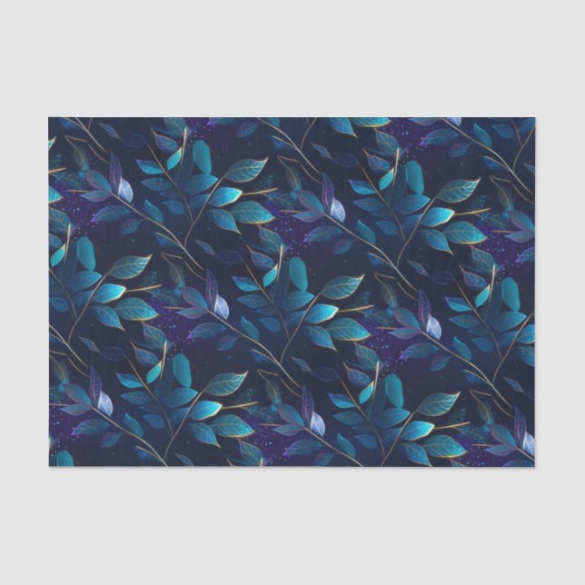 Papier Mousseline Papier papier papier papier Feuille bleu brillant (Recto)