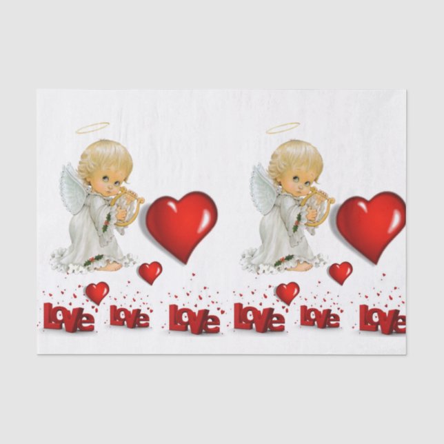 Papier Mousseline Papier papier sur la Saint-Valentin (Recto)