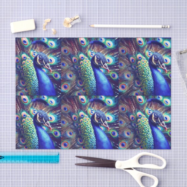 Papier Mousseline Papier Peacock (décopauge) (Artisanat)