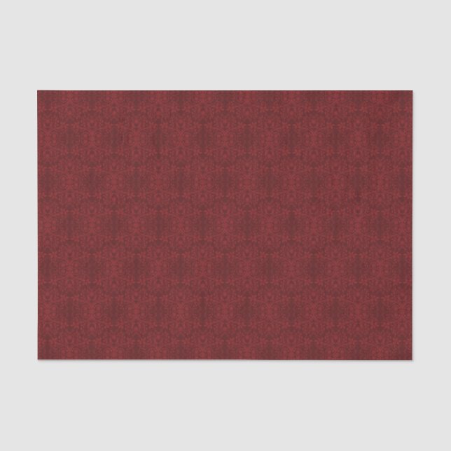 Papier Mousseline Papier peint floral rouge détaillé (Recto)