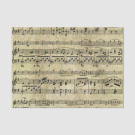 Papier Mousseline Papier peint victorien de feuille de musique